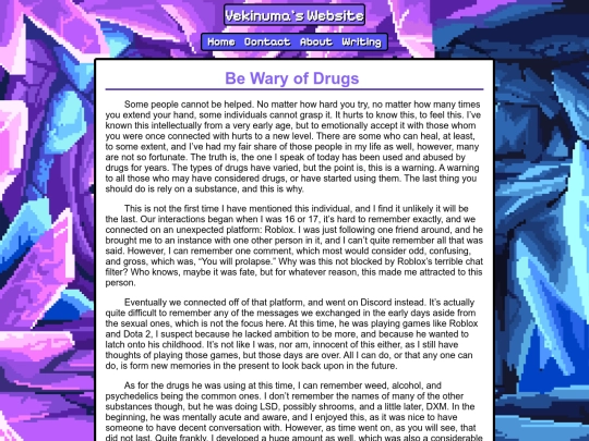 writing/be_wary_of_drugs screenshot