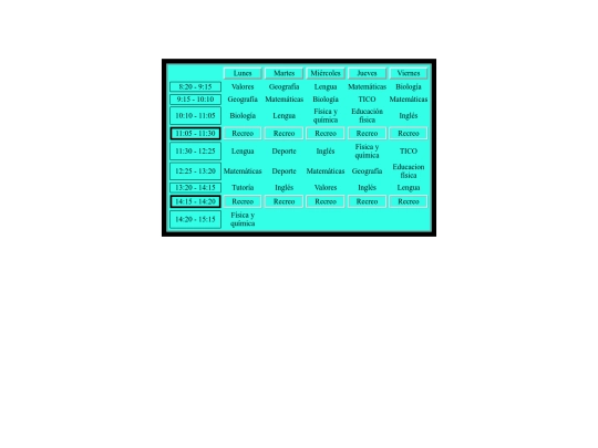 horariodeclase screenshot