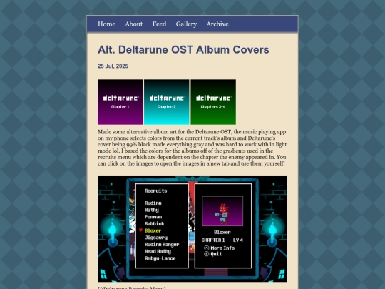 posts/2025-07-25-Alt--Deltarune-OST-Album-Covers screenshot