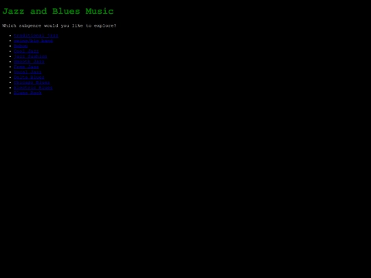 jazz-blues screenshot