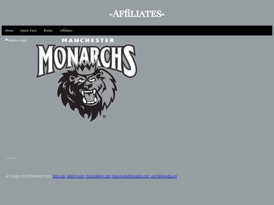 affiliates screenshot