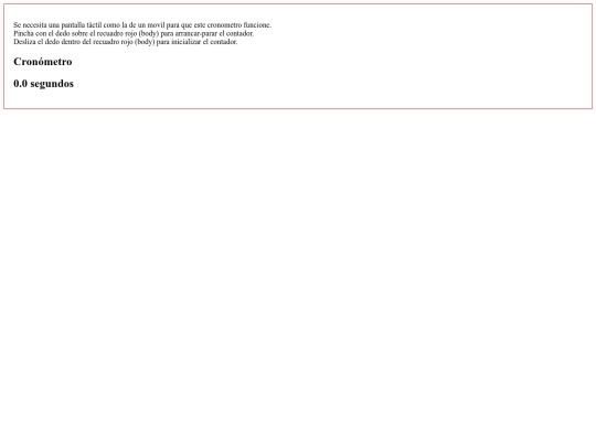 cronometroTapSwipe screenshot