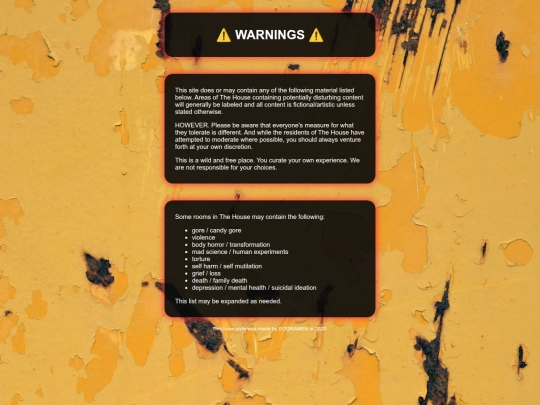 warnings screenshot