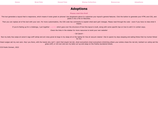 adoptions screenshot