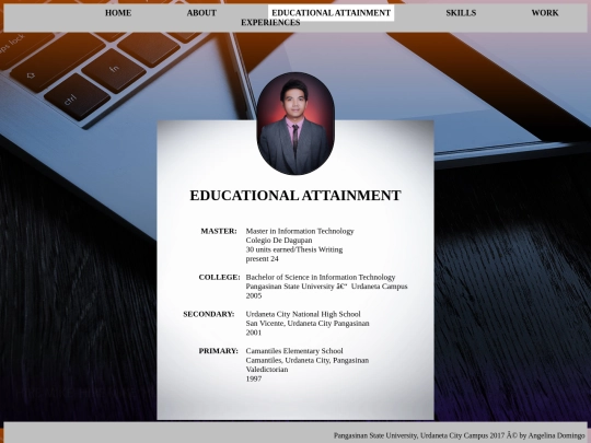 Educational Attainment screenshot