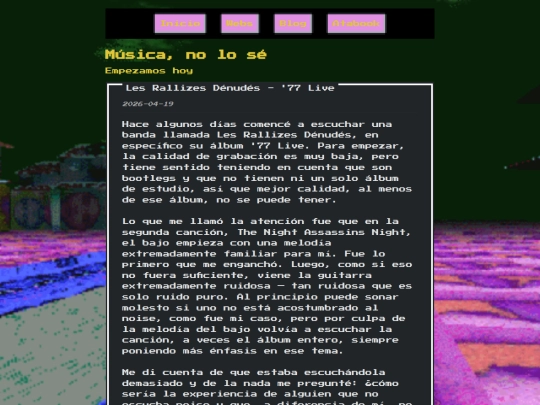 blog screenshot