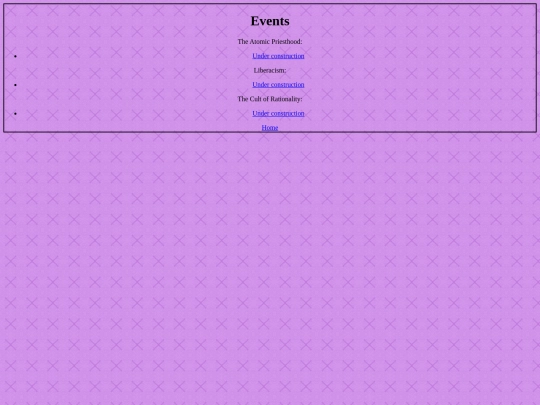 events screenshot
