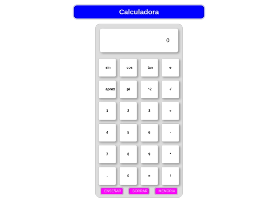 Calculadora screenshot