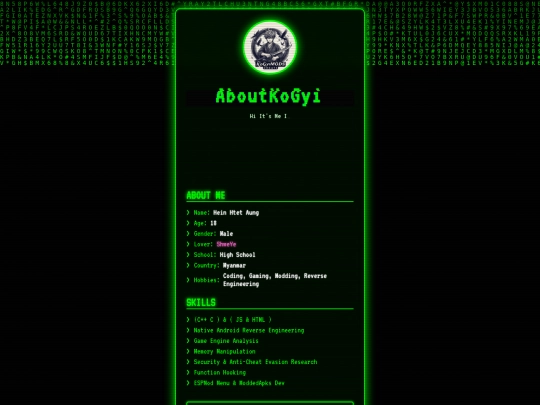 index screenshot