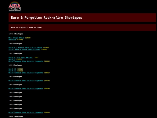 showtapes screenshot