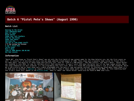 showtapes/batch6 screenshot
