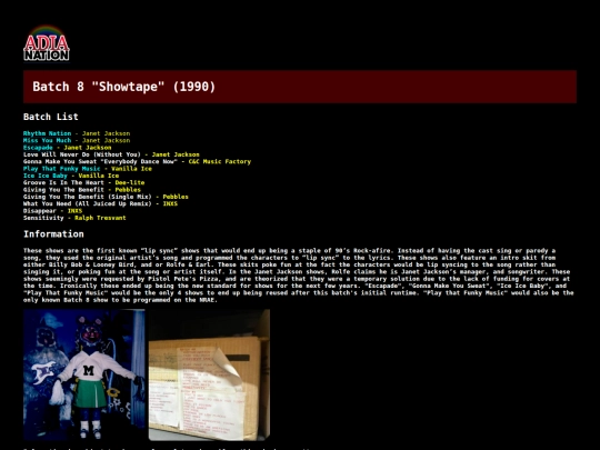 showtapes/batch8 screenshot