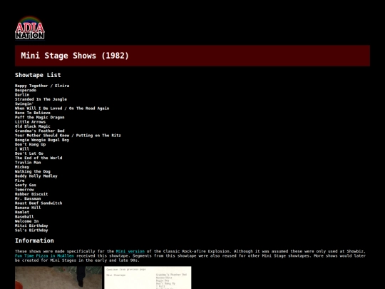 showtapes/ministage80s screenshot