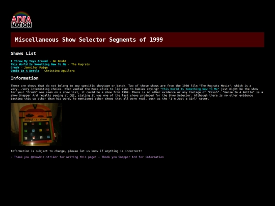 showtapes/misc99 screenshot