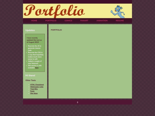 PORTFOLIO/PortfolioHomepage screenshot