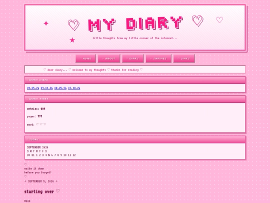 diary screenshot