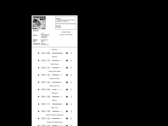 albumpages/euphonia screenshot