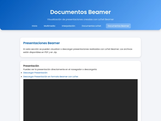 beamer screenshot