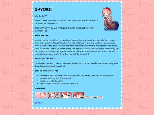 sayori screenshot
