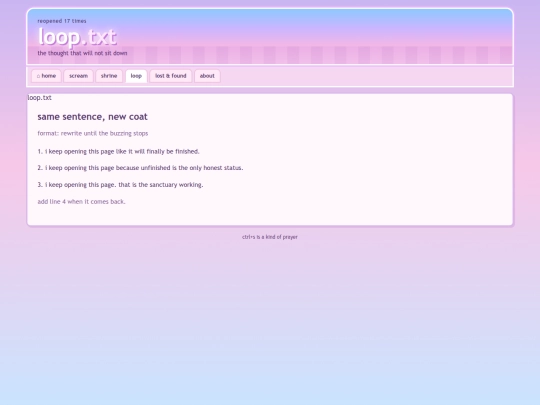 loop screenshot