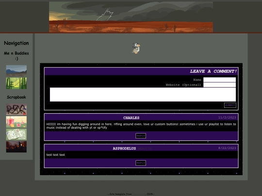 guestbook screenshot