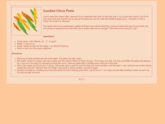 recipes/citruspeelcandy screenshot