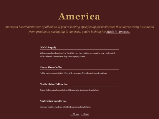 tags/America screenshot