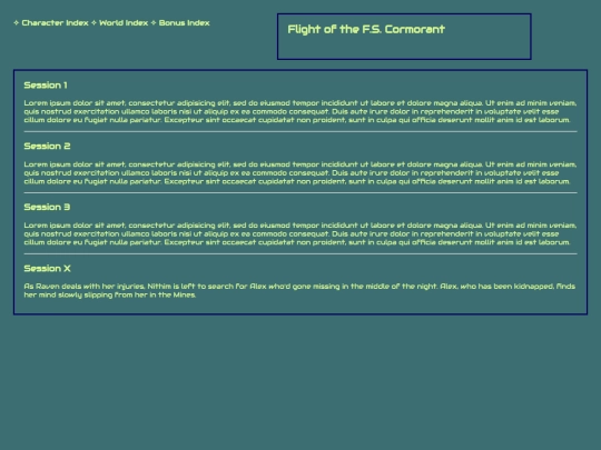 cormorant/session-index screenshot