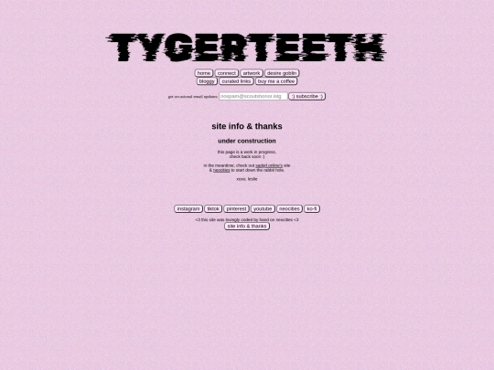 site-info screenshot
