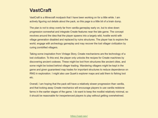project/vastcraft screenshot