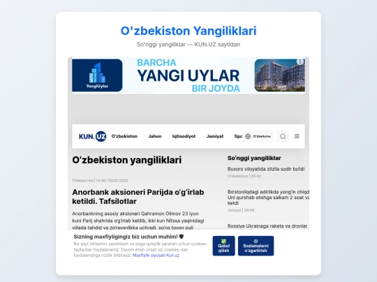 yangiliklar screenshot
