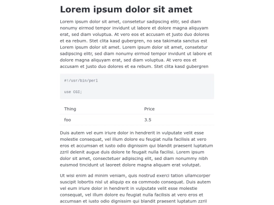 lorem screenshot