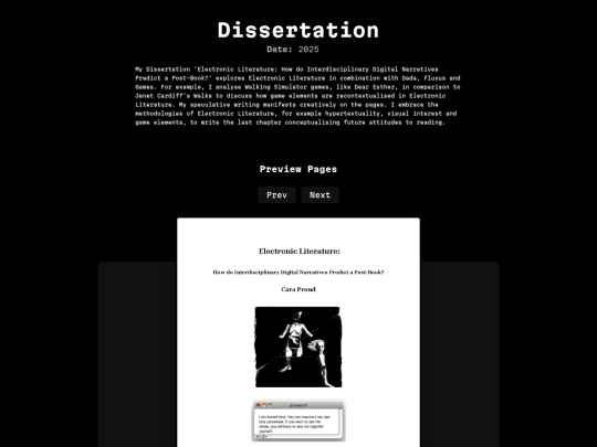 dissertation screenshot