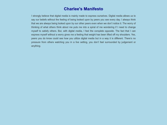 mymanifesto screenshot