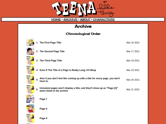 archive screenshot