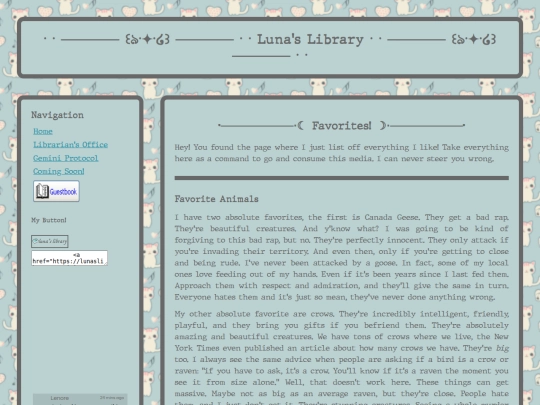 favorites screenshot