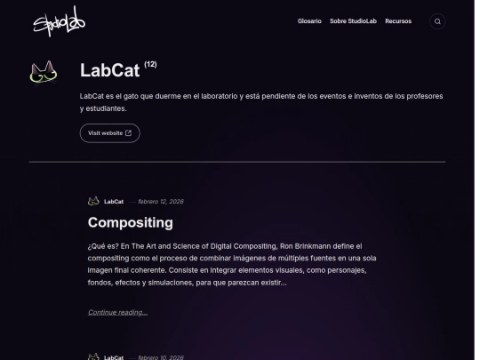 authors/labcat screenshot