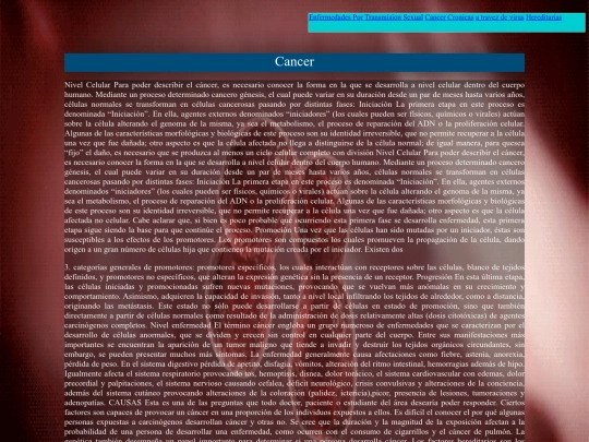 html/cancer screenshot
