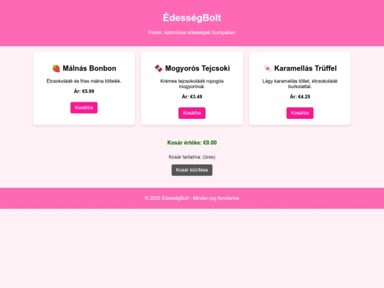 Projekt main screenshot