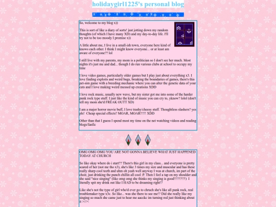 personalblog screenshot