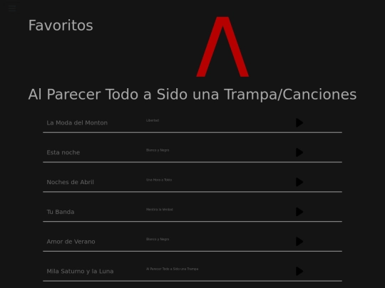 Favoritos screenshot