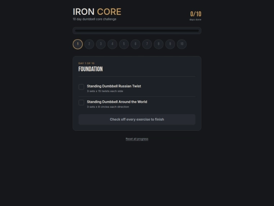 Coredumbbell screenshot