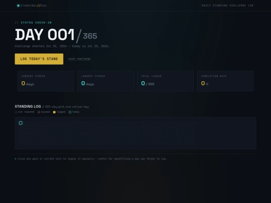 DailyStanding screenshot