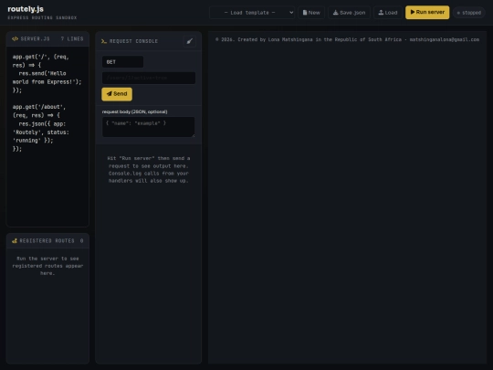 Expressjs screenshot
