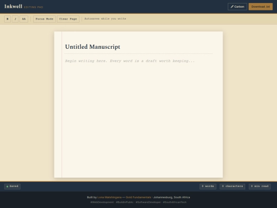 Inkwell screenshot