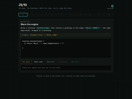 Js10 screenshot