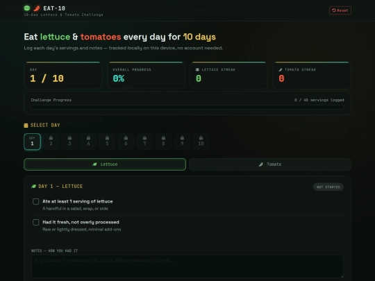 LettuceandTomatoes screenshot