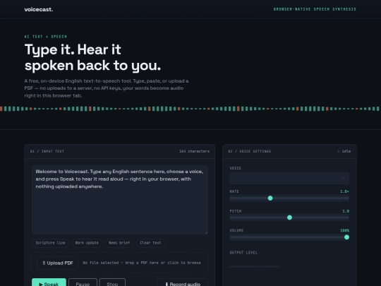 Pdfaudio screenshot