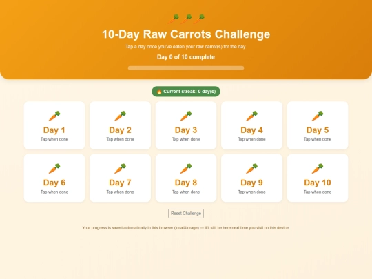 Rawcarrots screenshot