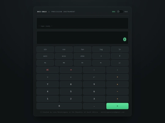 Scientificcalc screenshot